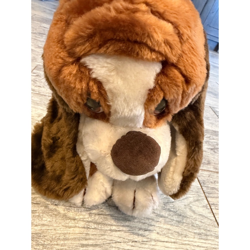 Russ Berrie Baxter Basset Hound Plush Vintage Dog 873‎ Stuffed Animal Puppy